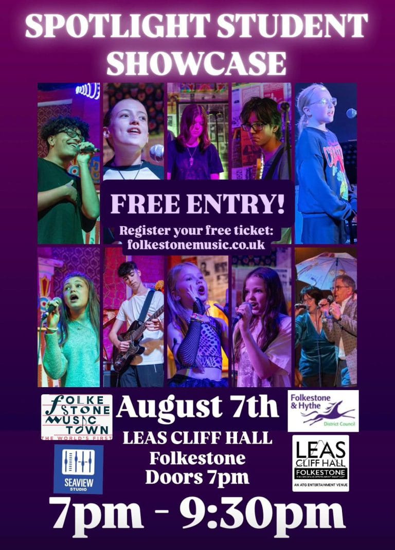 Student Spotlight Showcase Poster Aug 2025 Folkestone D3 768x1070