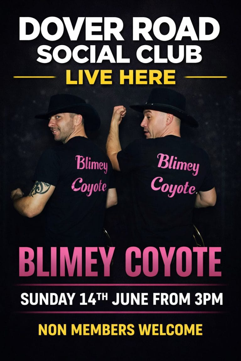 Blimey Coyote dover road social club folkestone music town 768x1152