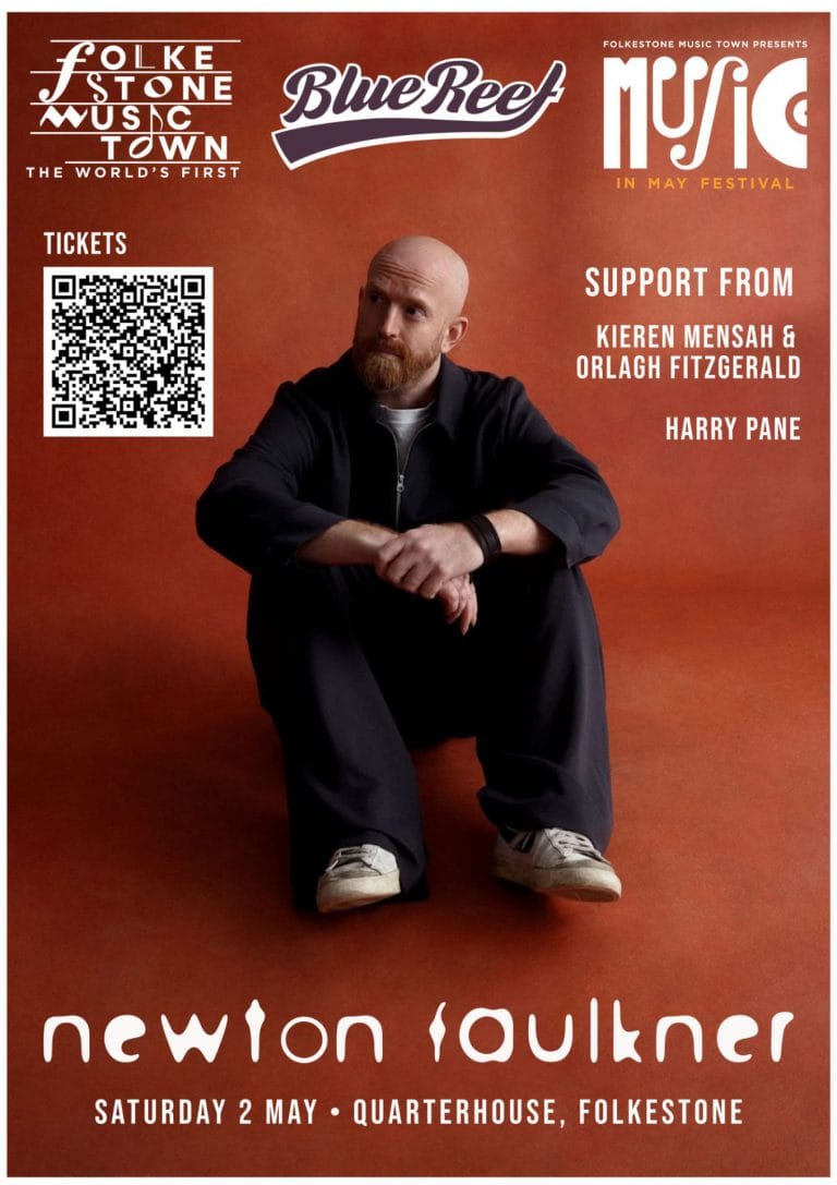 Newton Faulkner Blue Reef and Folkestone Music 2.5.26 768x1087