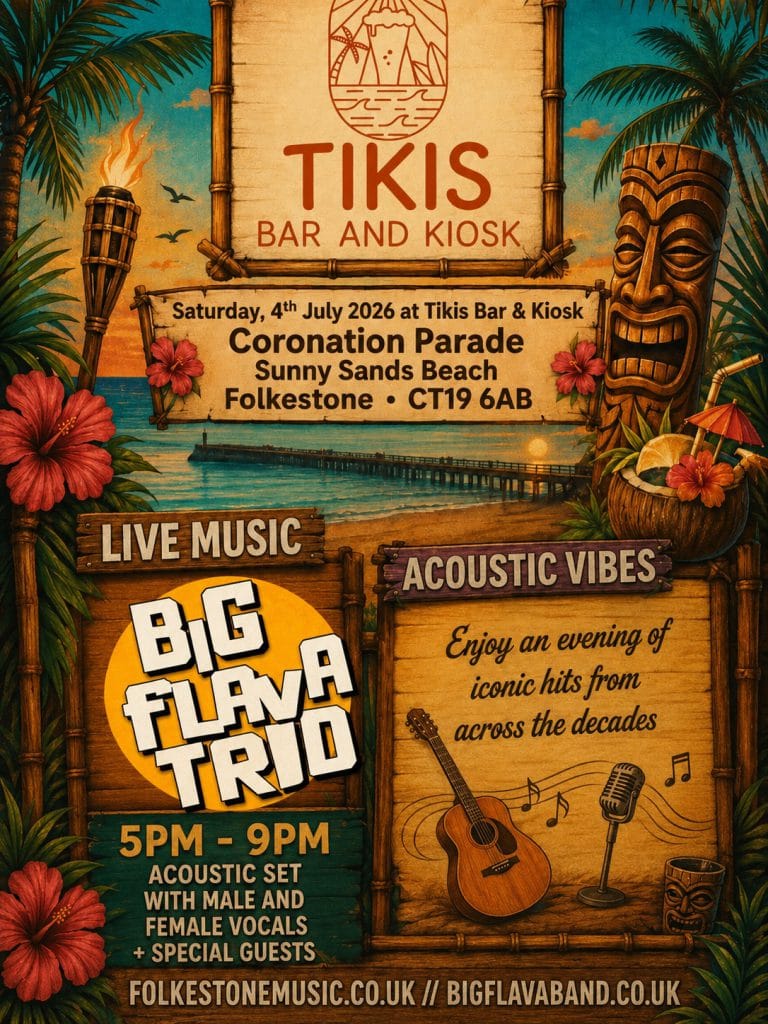 Big Flava Band Tikis Bar and Kiosk Folkestone Music Town 768x1024