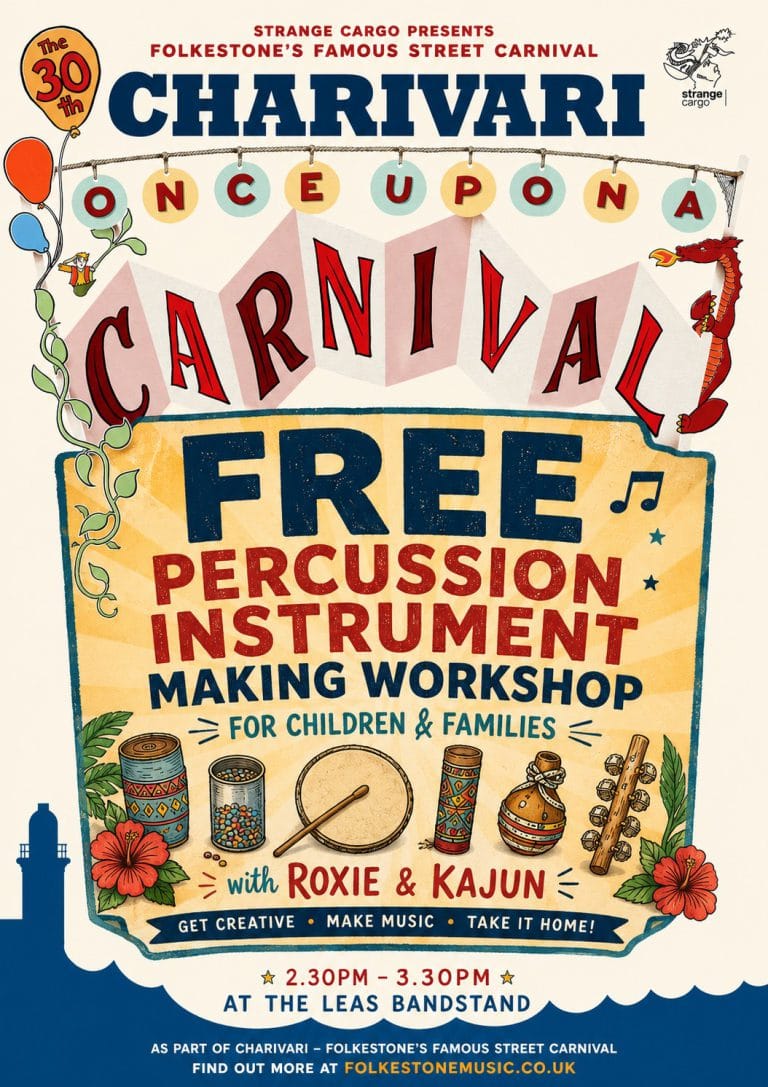 Free Percussion Making Workshop Charivari Festoval Folkestone 768x1087